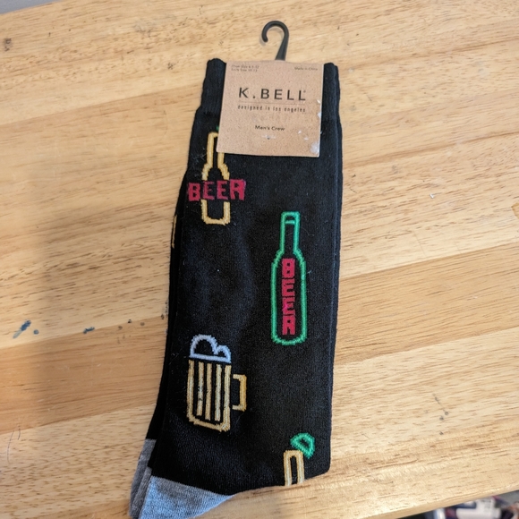 Beer K. Bell men’s crew socks - Picture 1 of 2